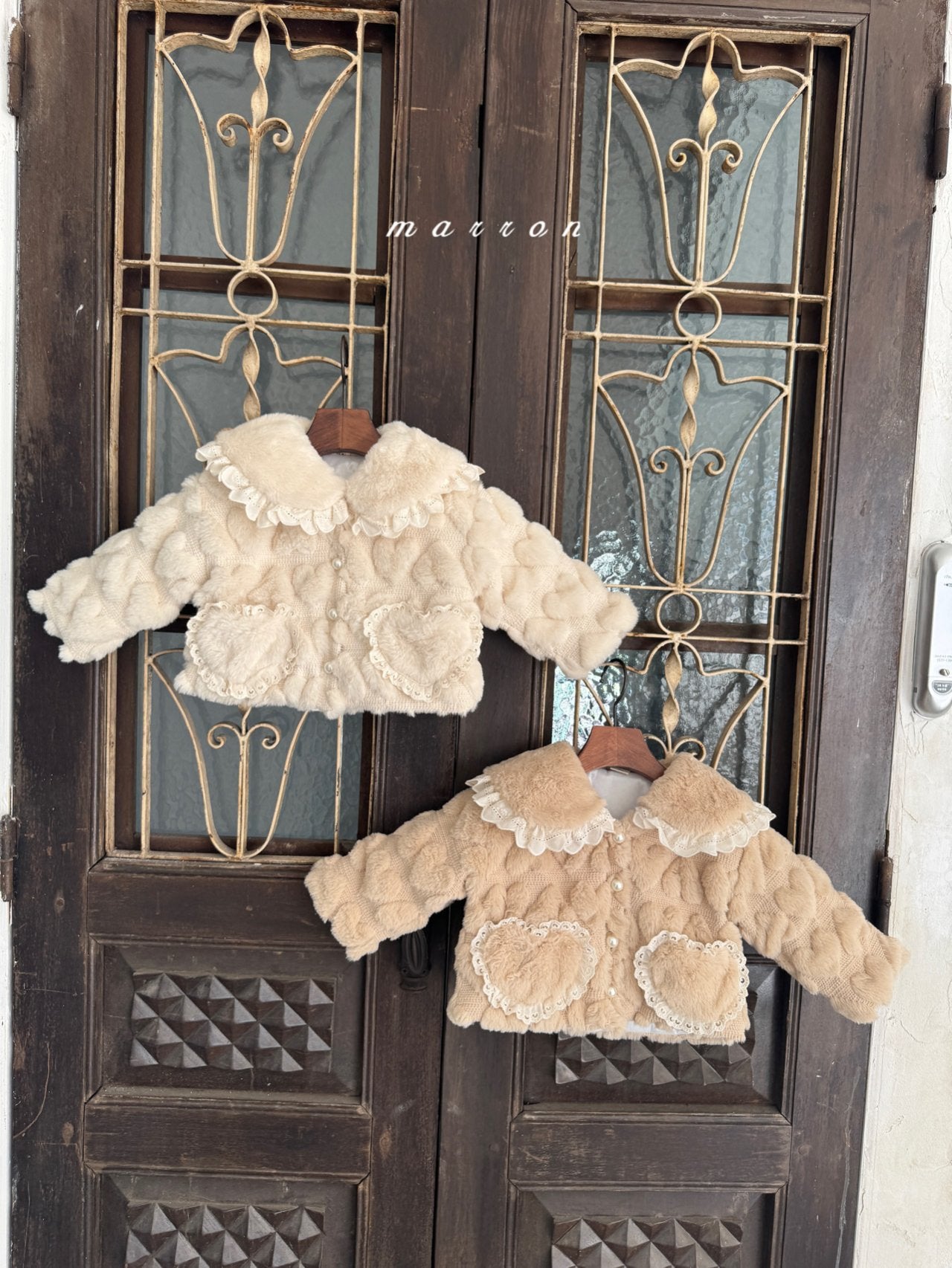 ［marron］Heart fur jacket