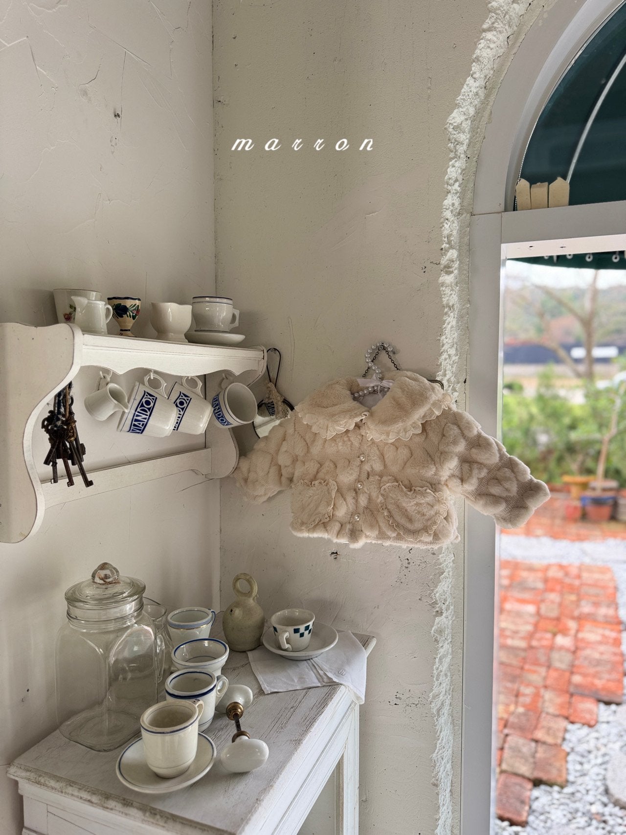 ［marron］Heart fur jacket