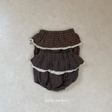 ［mimi market］Check lace bloomer