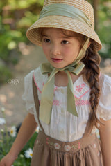 ［OREN］Suet ribbon rattan hat