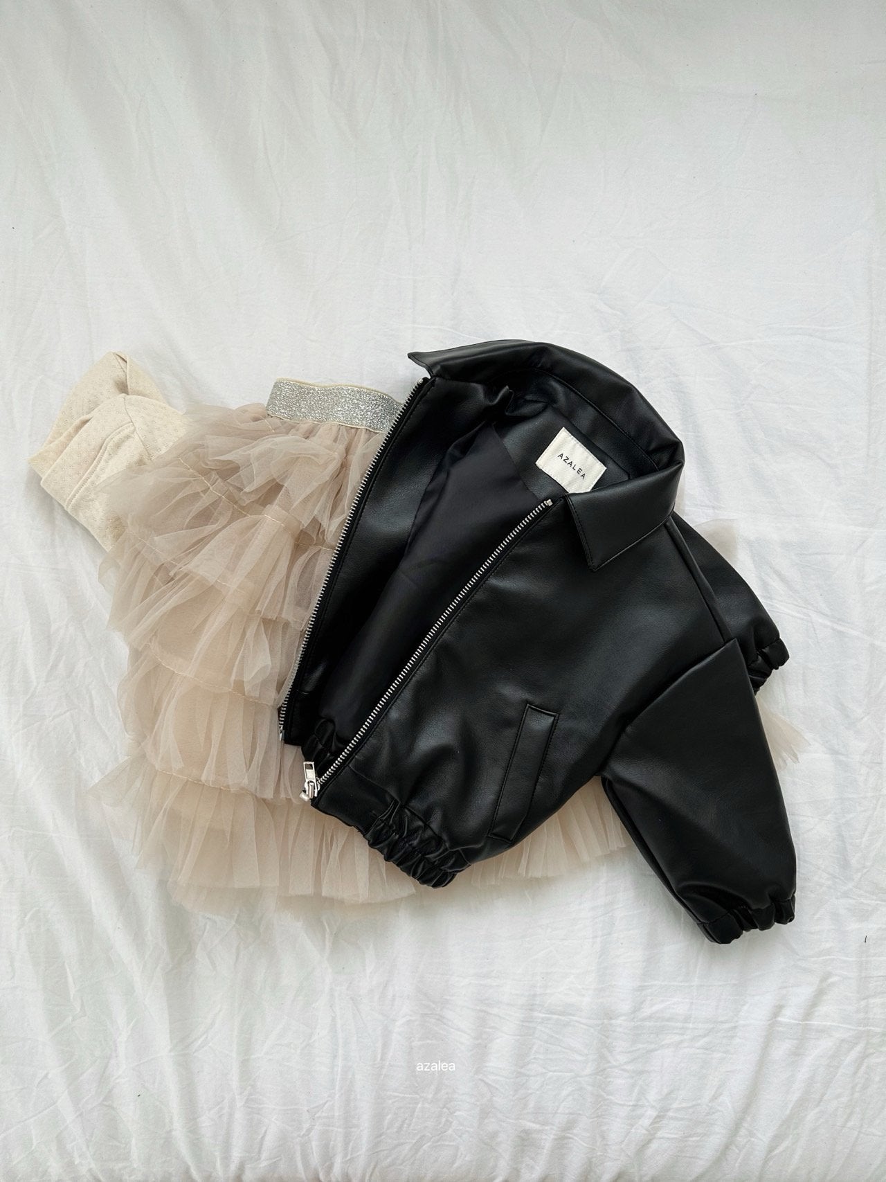 ［azalea］Pie leather jacket (kids)