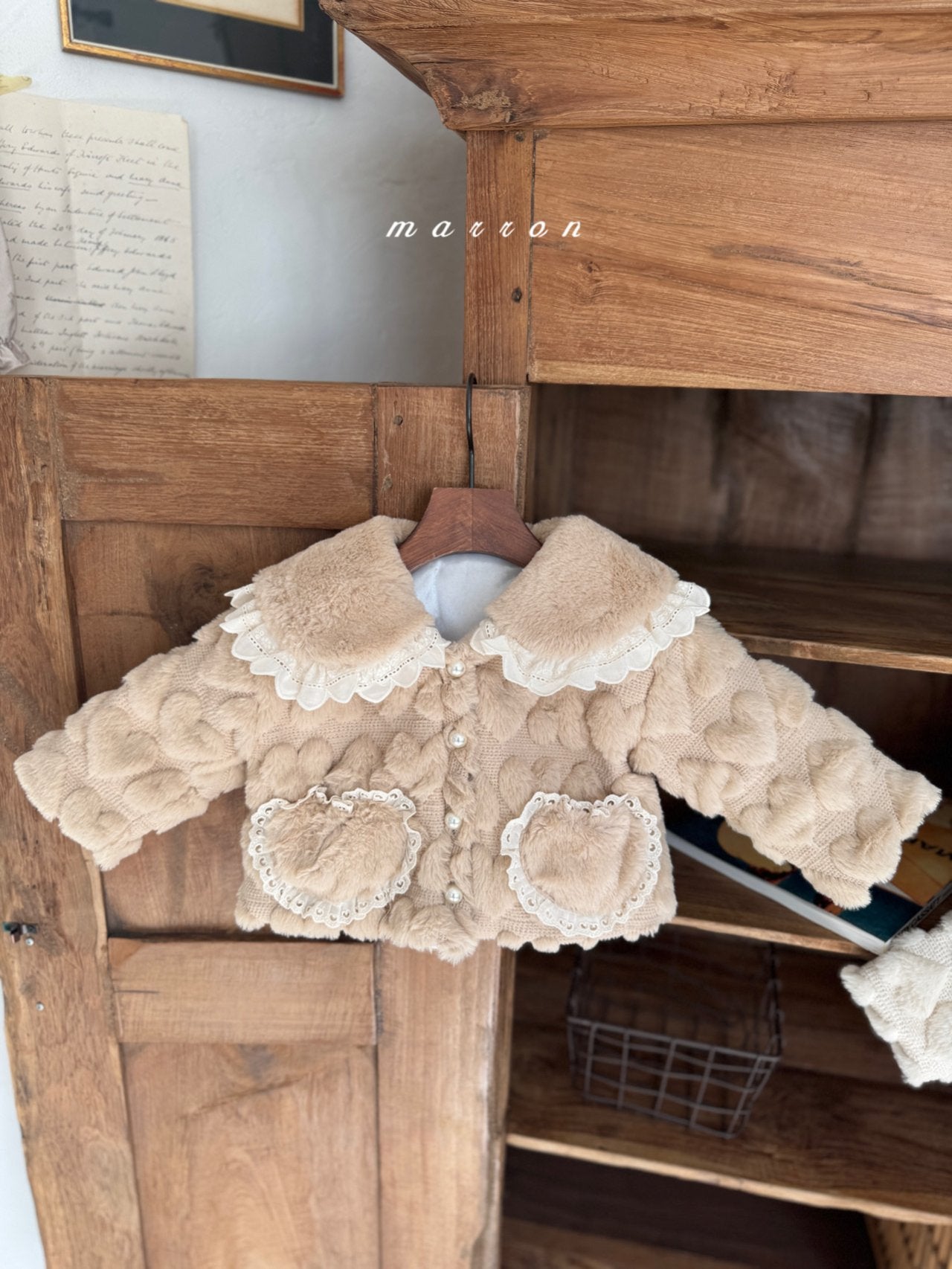 ［marron］Heart fur jacket