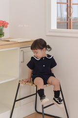 ［bebenine］Adele sailor rompers