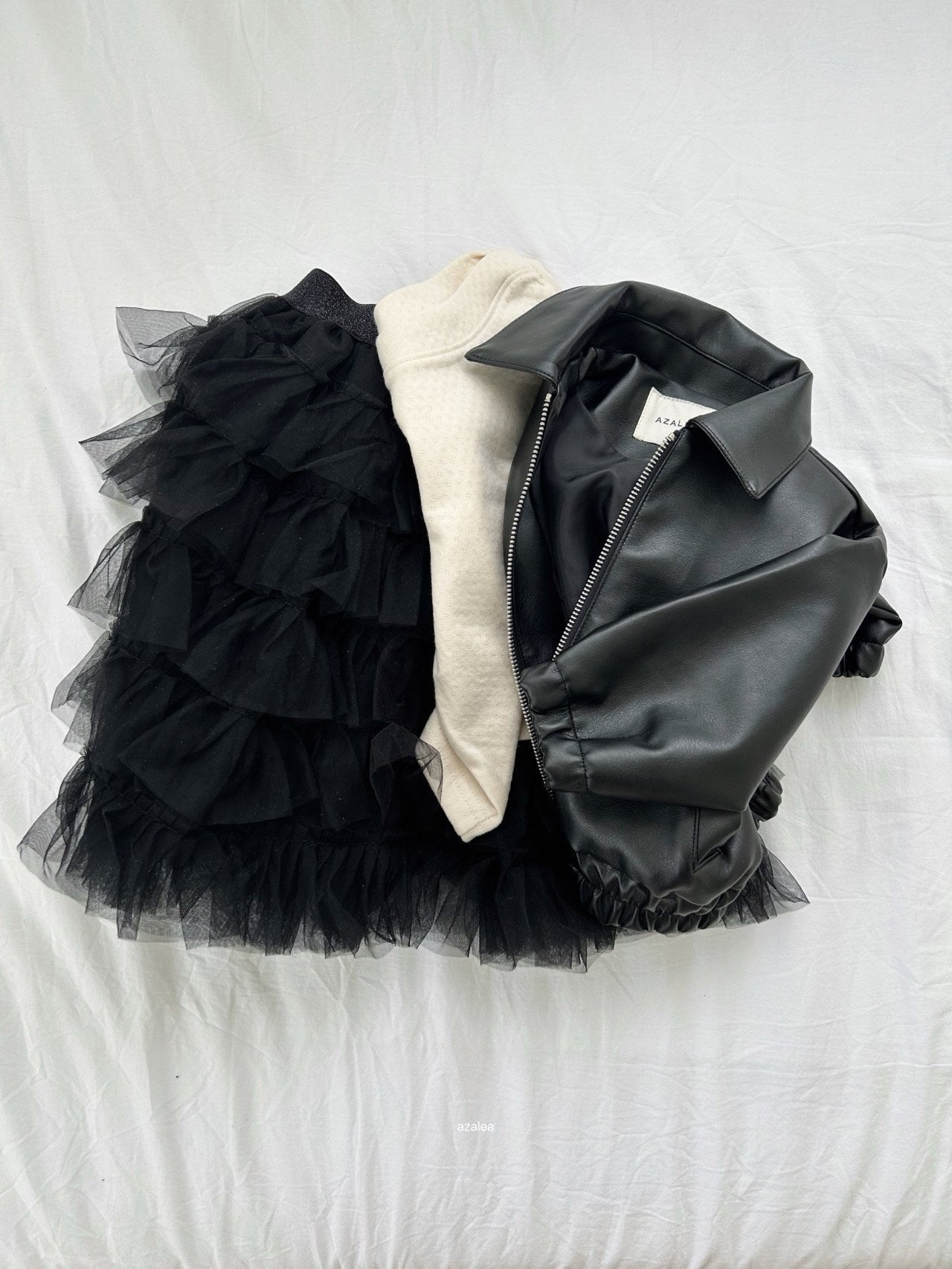 ［azalea］Pie leather jacket (kids)