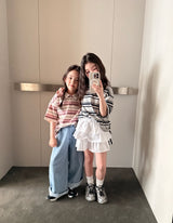［comma］Linen wide denim pants