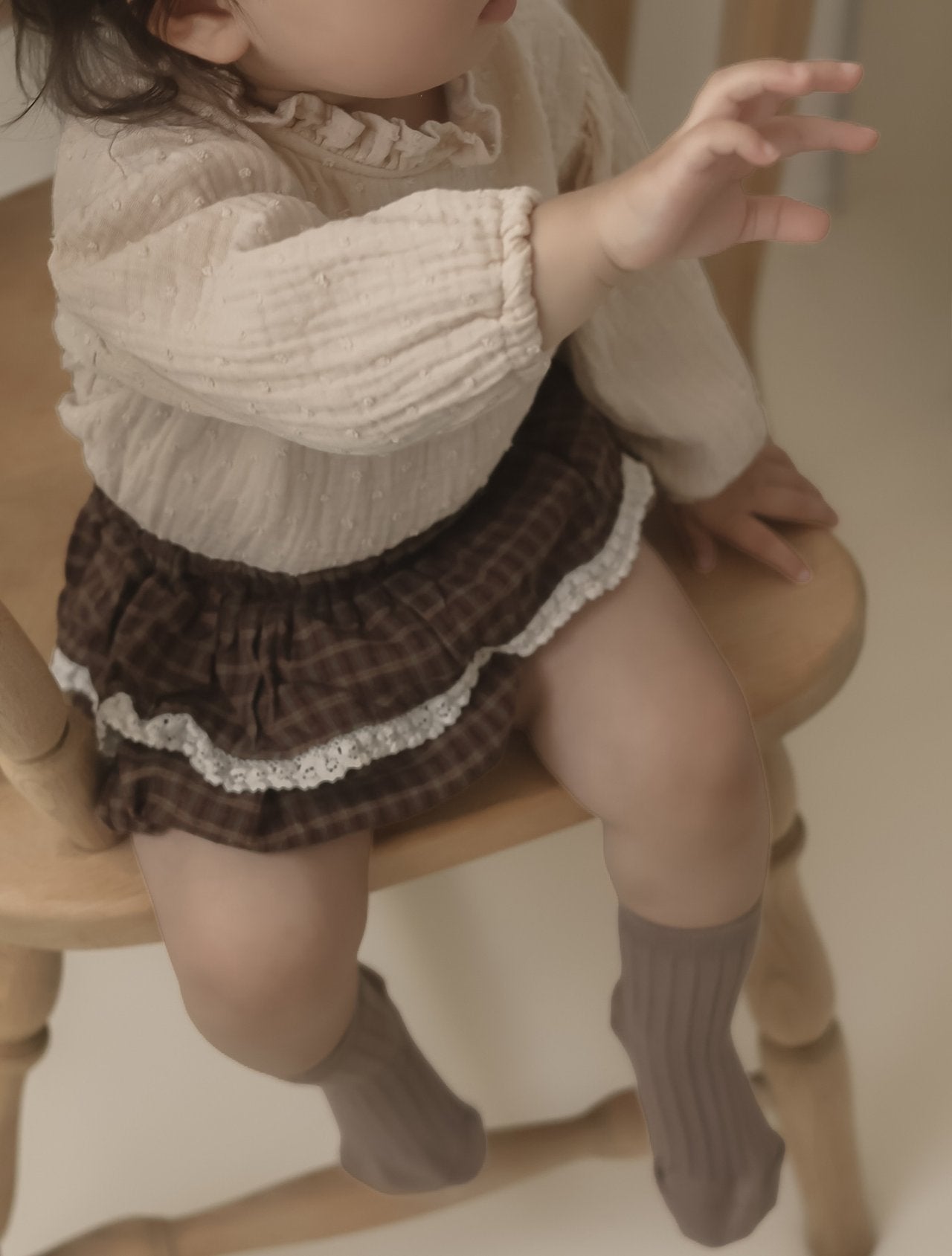 ［mimi market］Check lace bloomer