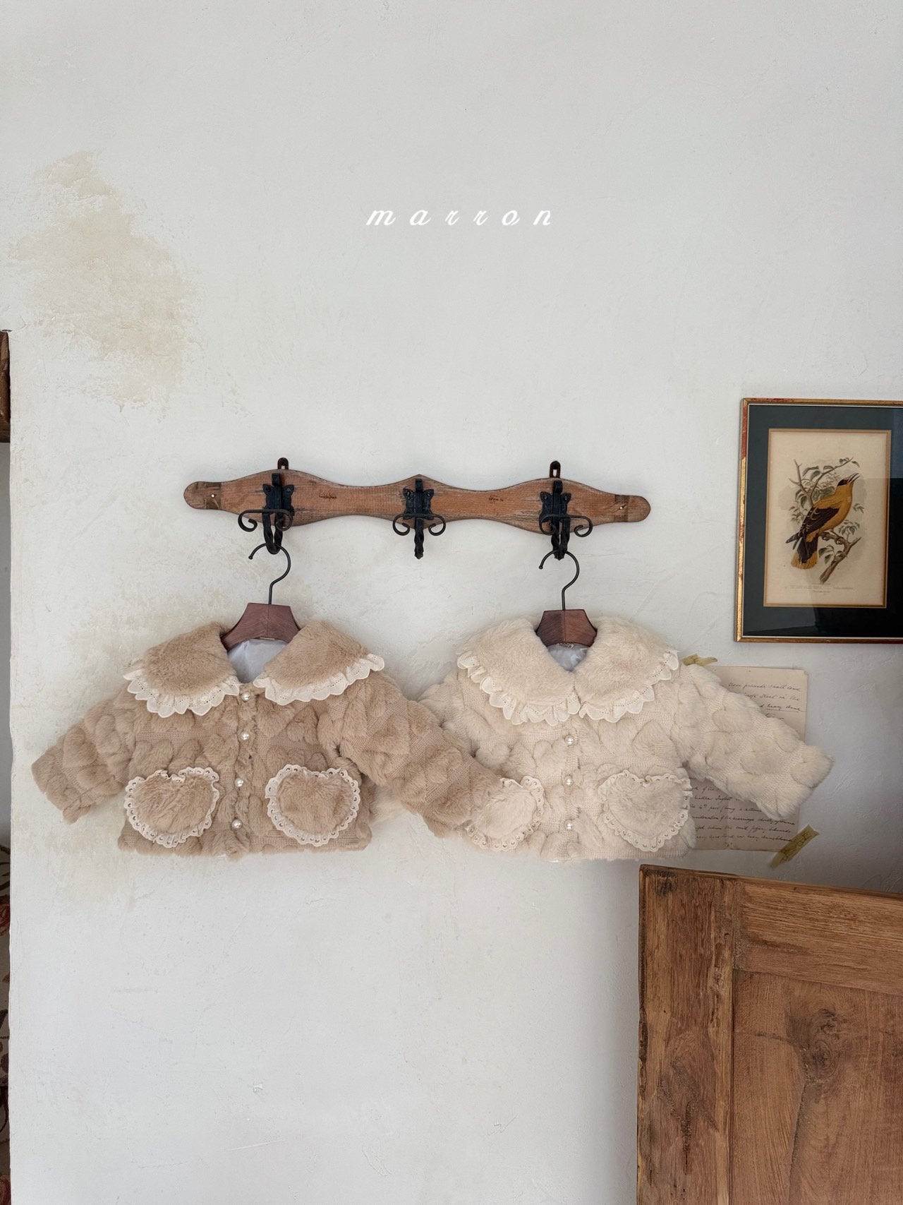 ［marron］Heart fur jacket