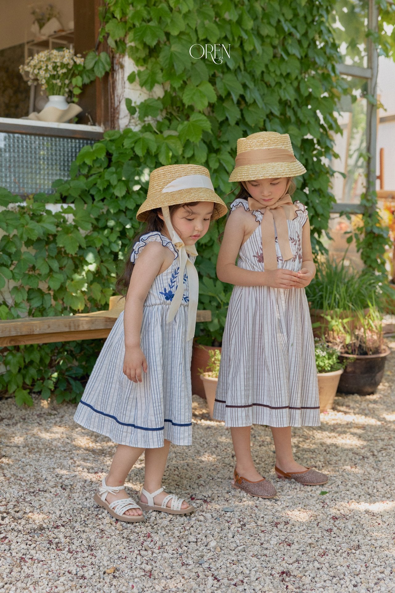 ［OREN］Suet ribbon rattan hat