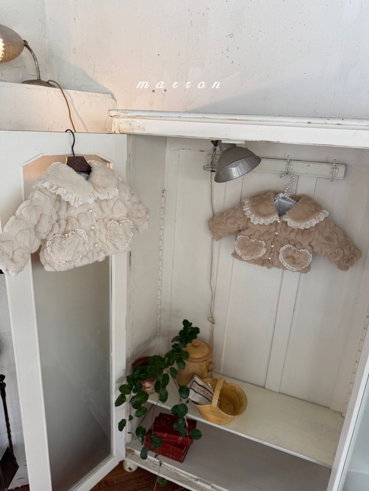 ［marron］Heart fur jacket