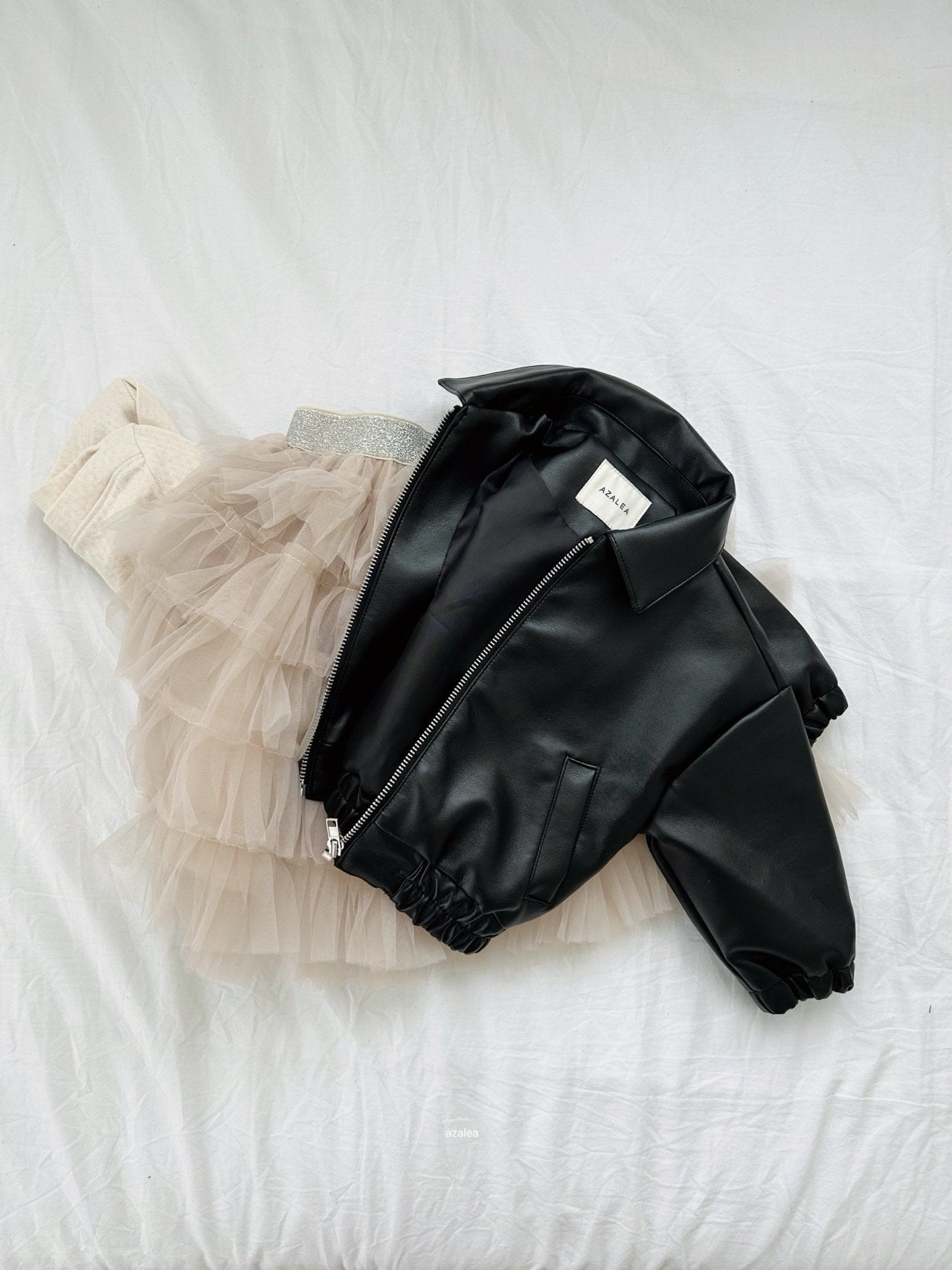 ［azalea］Pie leather jacket (kids)