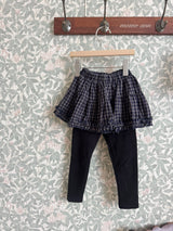 ［momo ann］Check skirt leggings