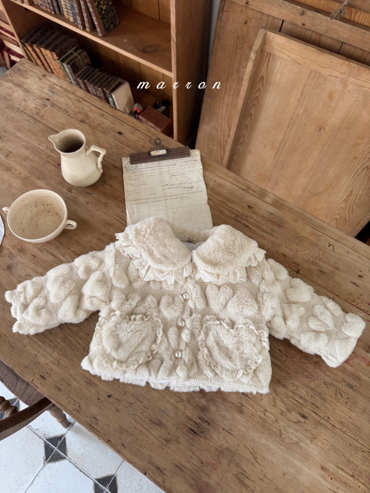 ［marron］Heart fur jacket