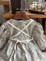 ［marron］Lace long apron