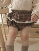 ［mimi market］Check lace bloomer