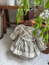 ［marron］Lace long apron