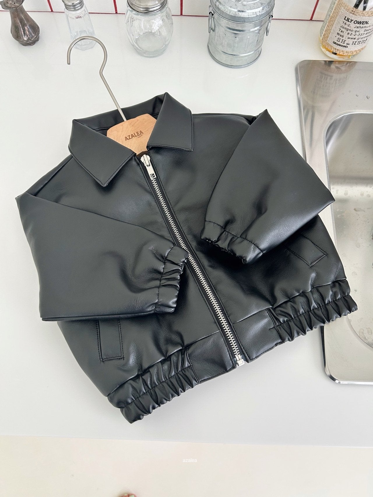 ［azalea］Pie leather jacket (kids)