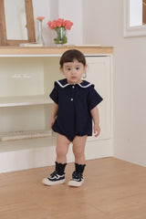 ［bebenine］Adele sailor rompers