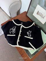 ［momo ann］Jacquard cardigan