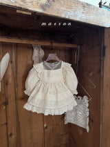 ［marron］Lace long apron