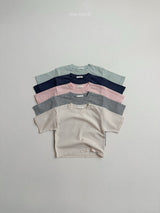 ［minirobe］Crepe 3/4 sleeve tee