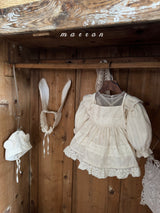 ［marron］Lace long apron