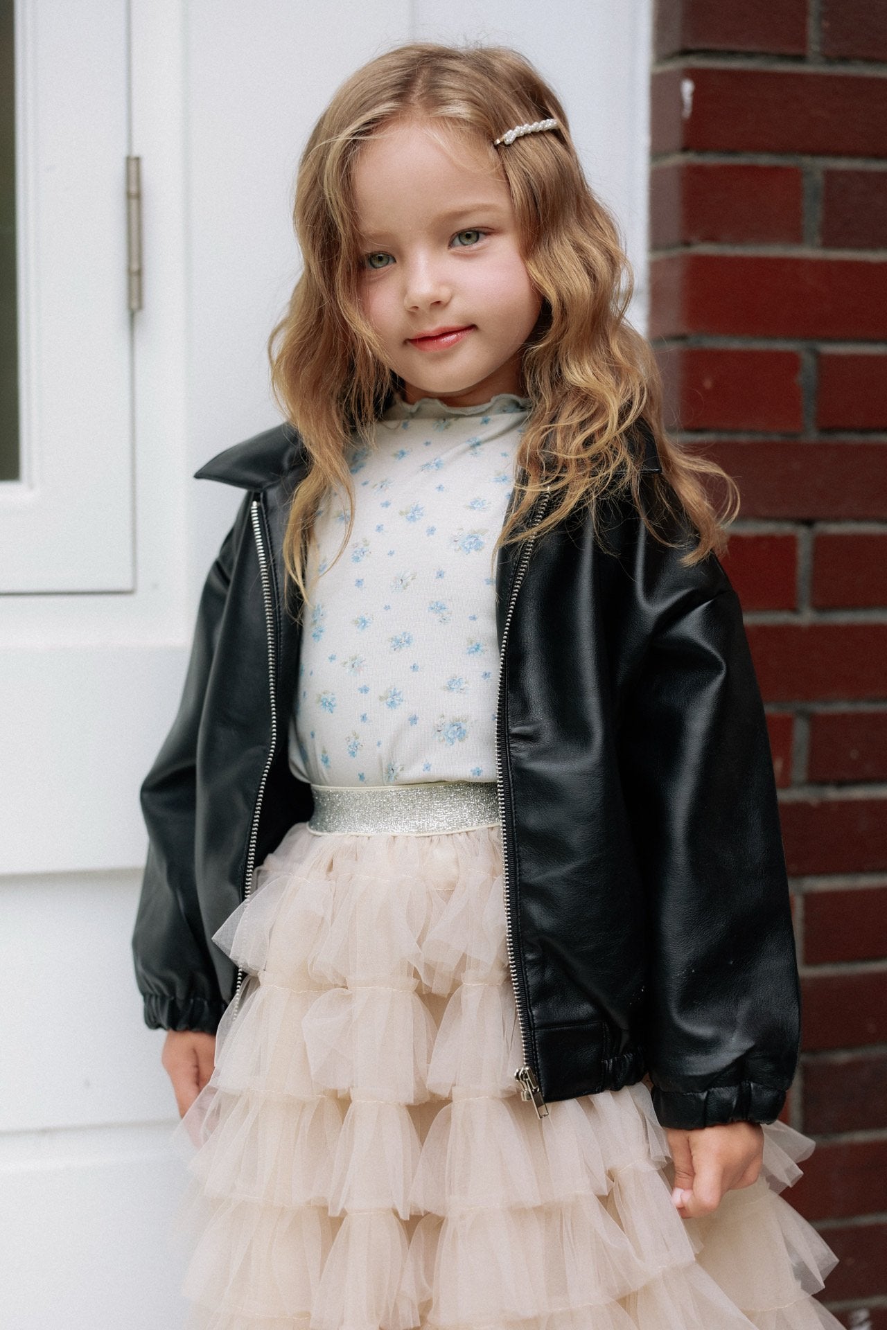 ［azalea］Pie leather jacket (kids)