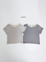 ［puipui］Music stripe tee