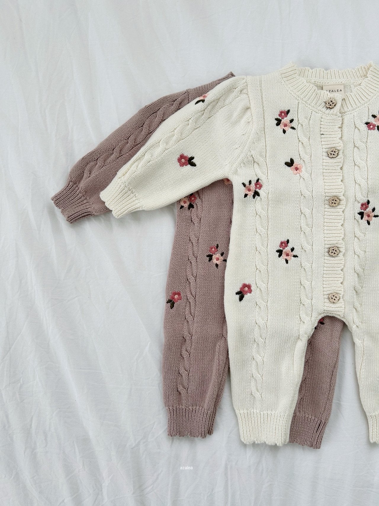 ［azalea］Love flower knit suit (baby)