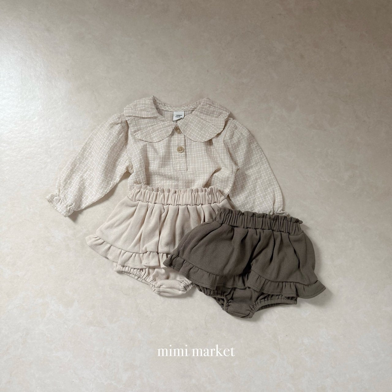 ［mimi market］Rib canncan bloomer