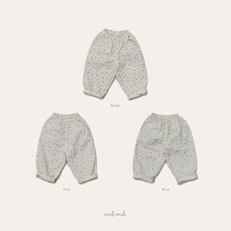 ［melmel］Flower pants