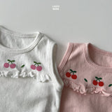 ［LINDO］Cherry frill rompers
