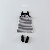 ［Bonito］Stripe sleeveless one-piece