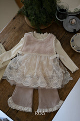 ［ROA］Frill flare pants