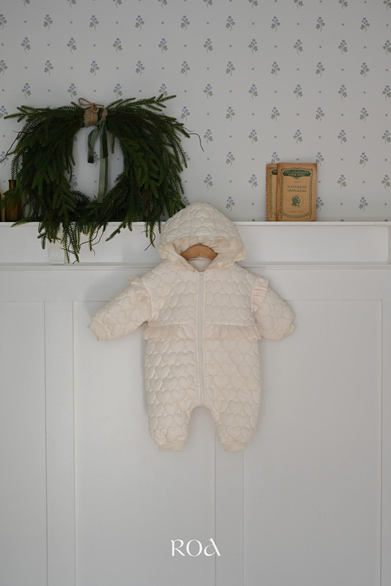 ［ROA］Heart frill rompers