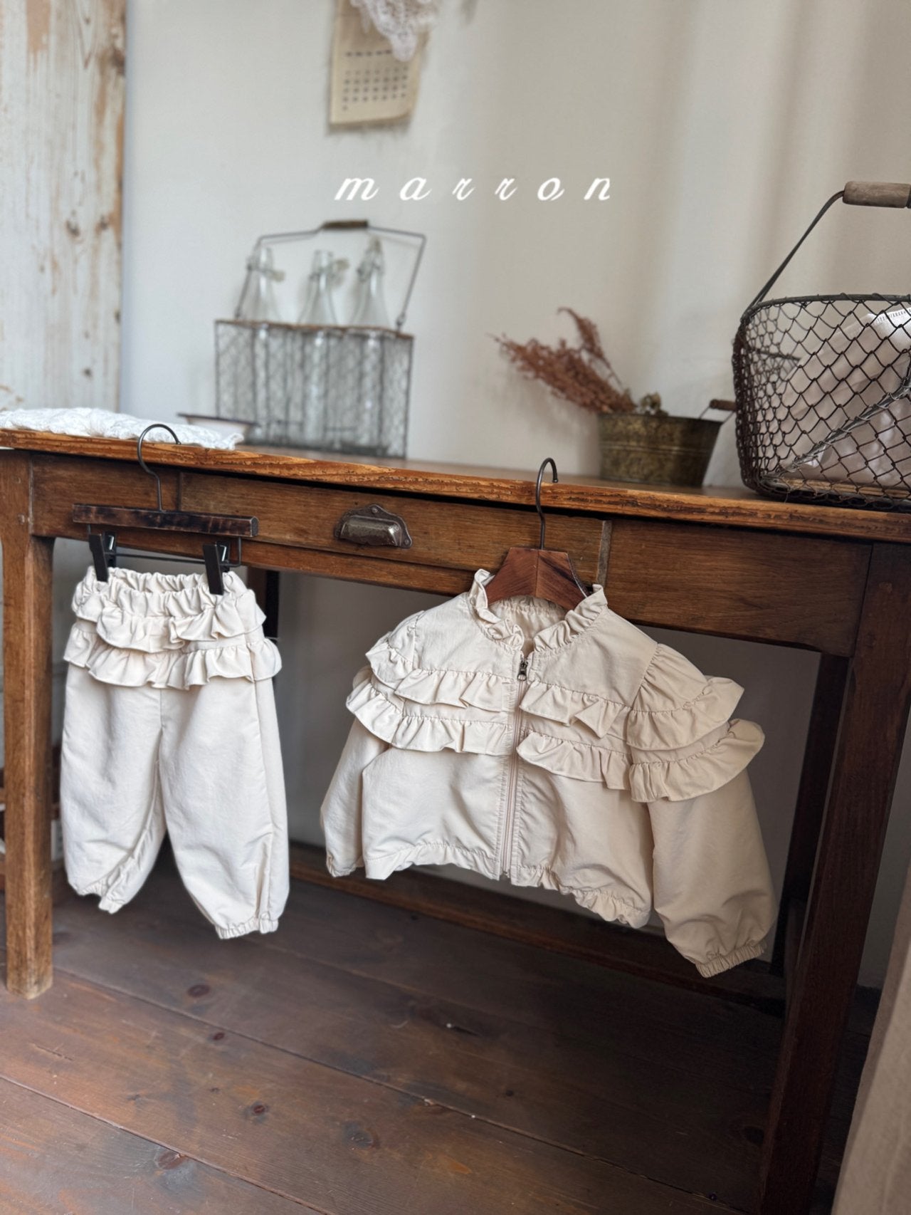 ［marron］Frill pants