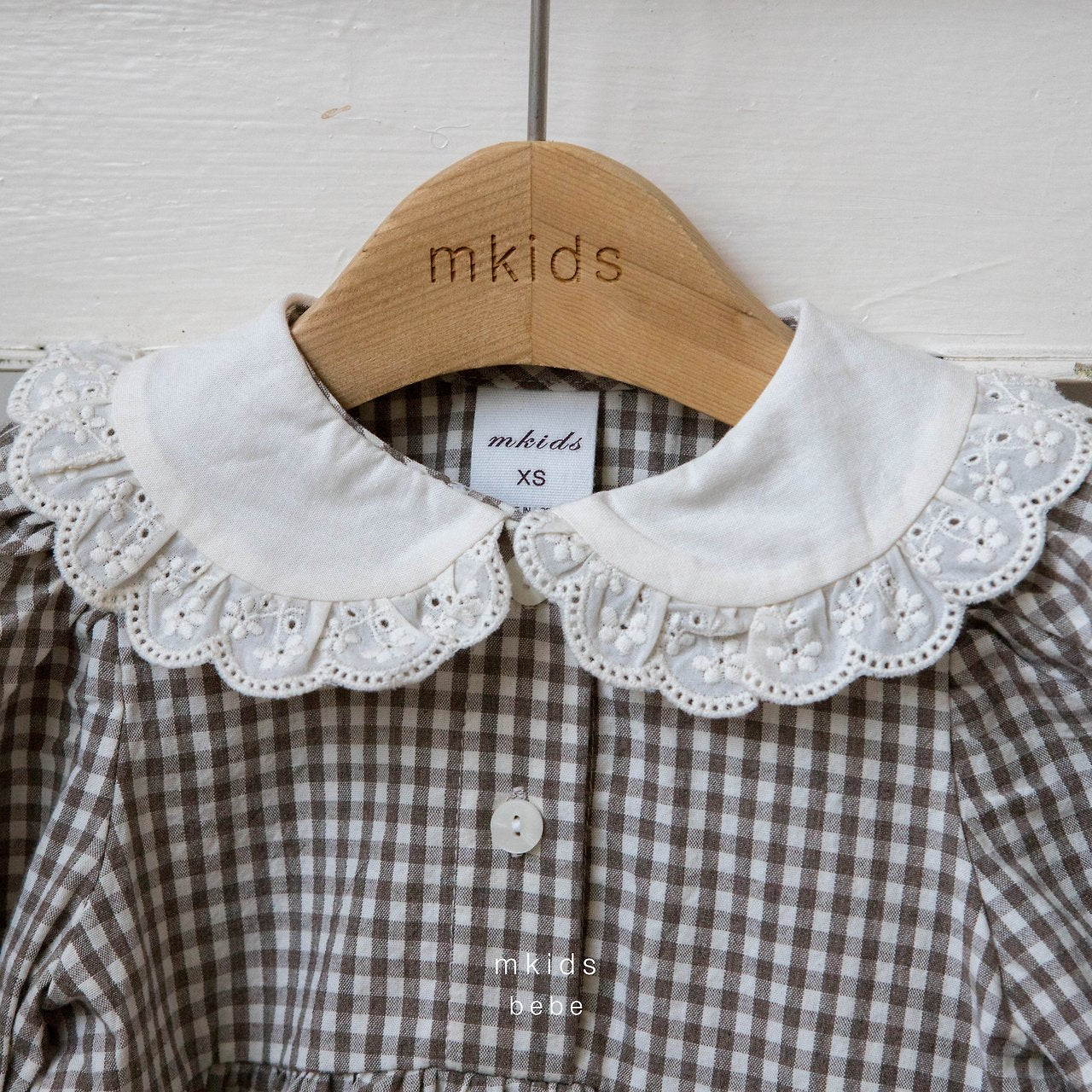 ［mkids］Maria collar rompers