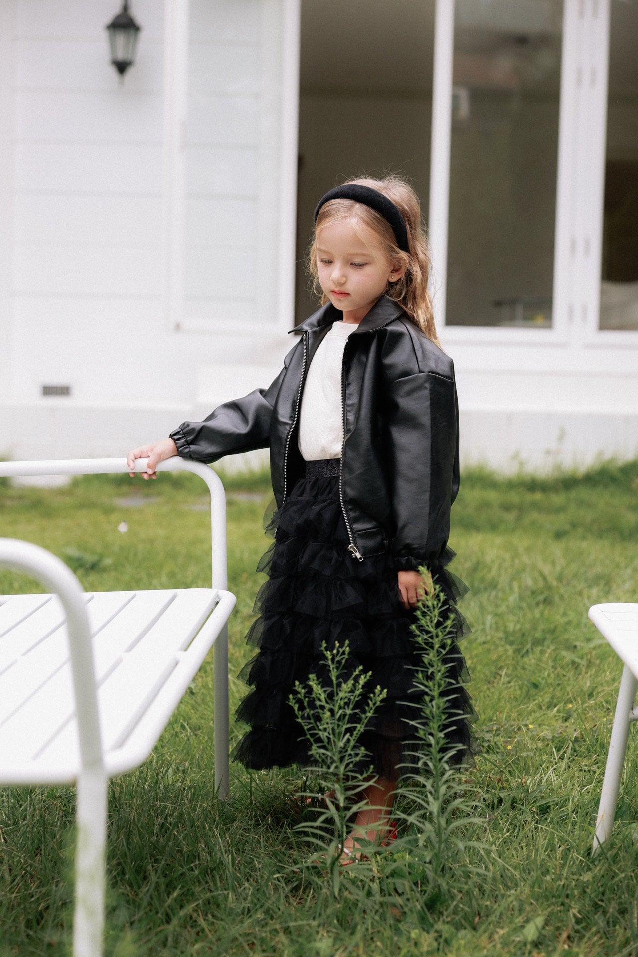 ［azalea］Pie leather jacket (kids)