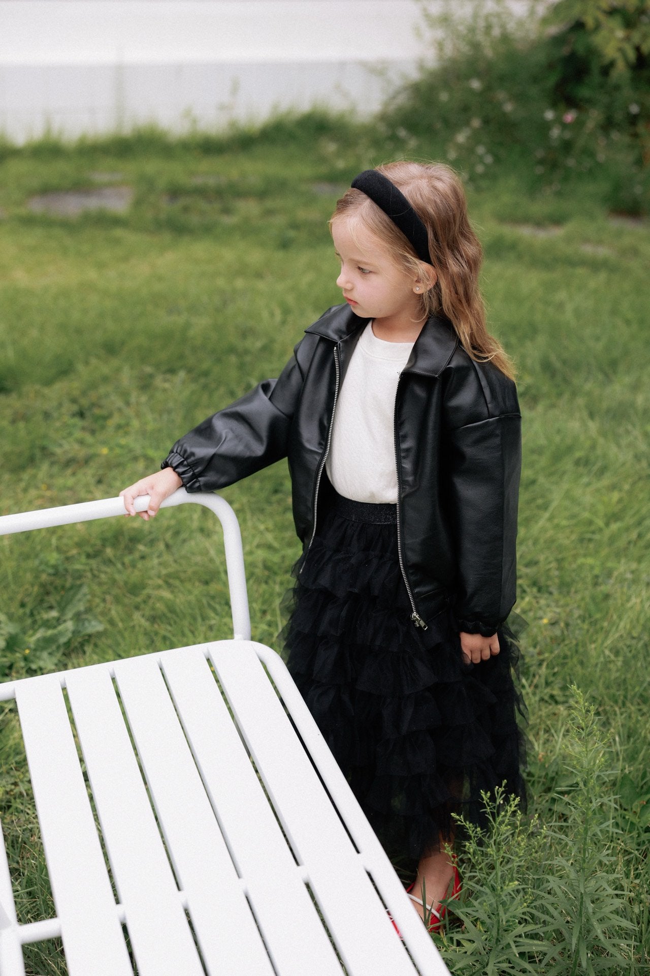 ［azalea］Pie leather jacket (kids)
