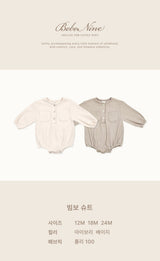 ［bebenine］Bimbo Waffle Rompers