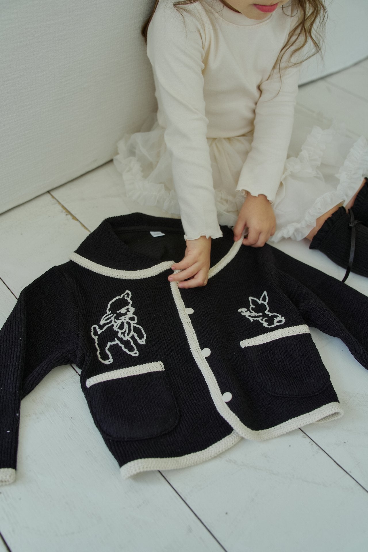 ［momo ann］Jacquard cardigan