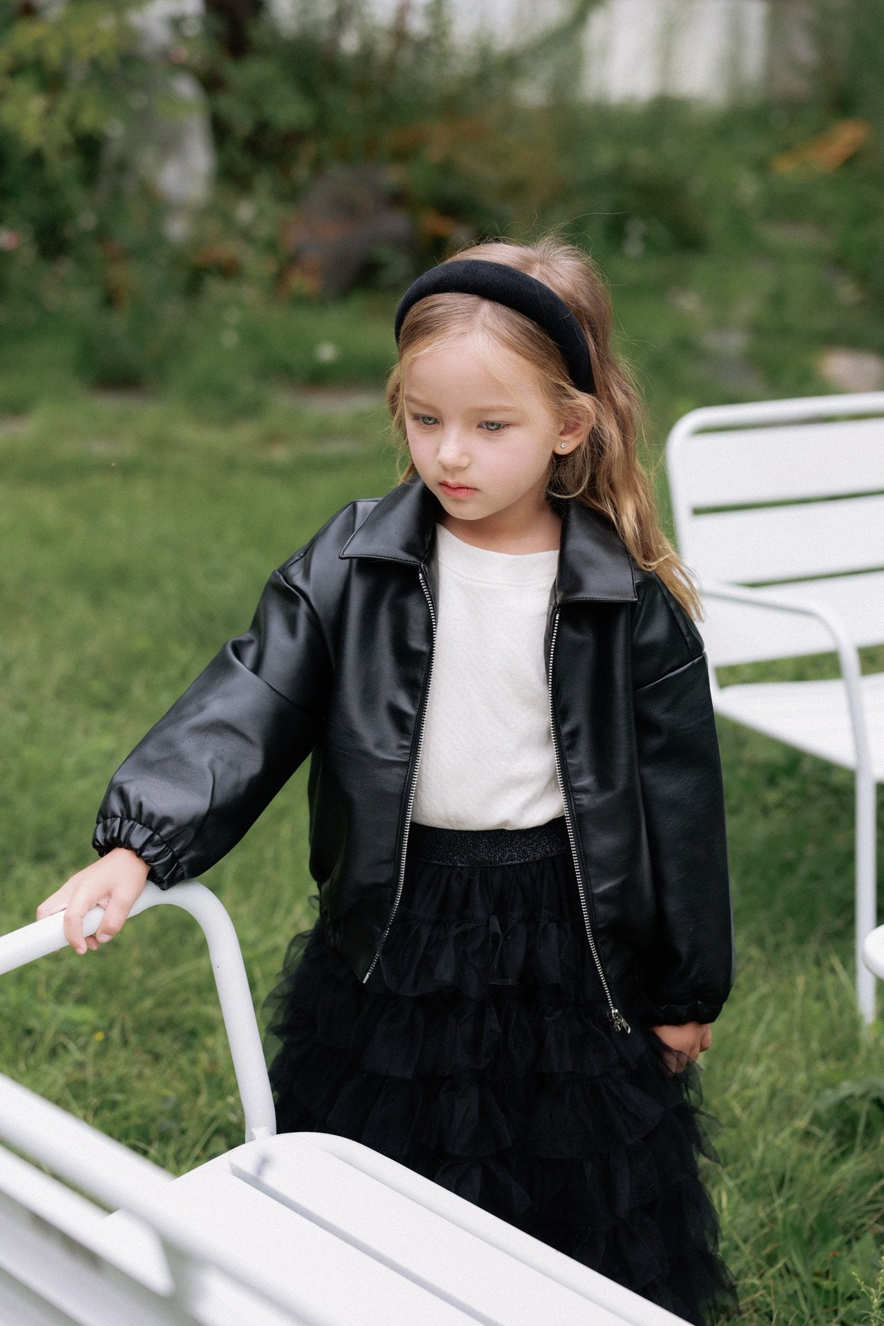 ［azalea］Pie leather jacket (kids)