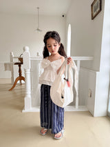 ［comma］Summer stripe long pants