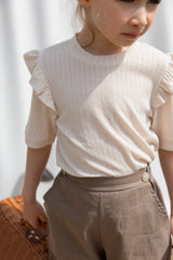 ［perrobebe］Manon wing tee (beige)