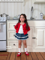 ［second moment］Cherry cardigan & camisole set