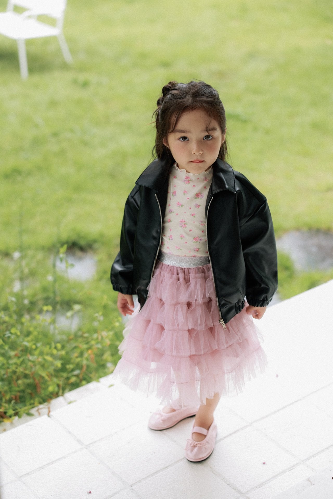 ［azalea］Pie leather jacket (kids)