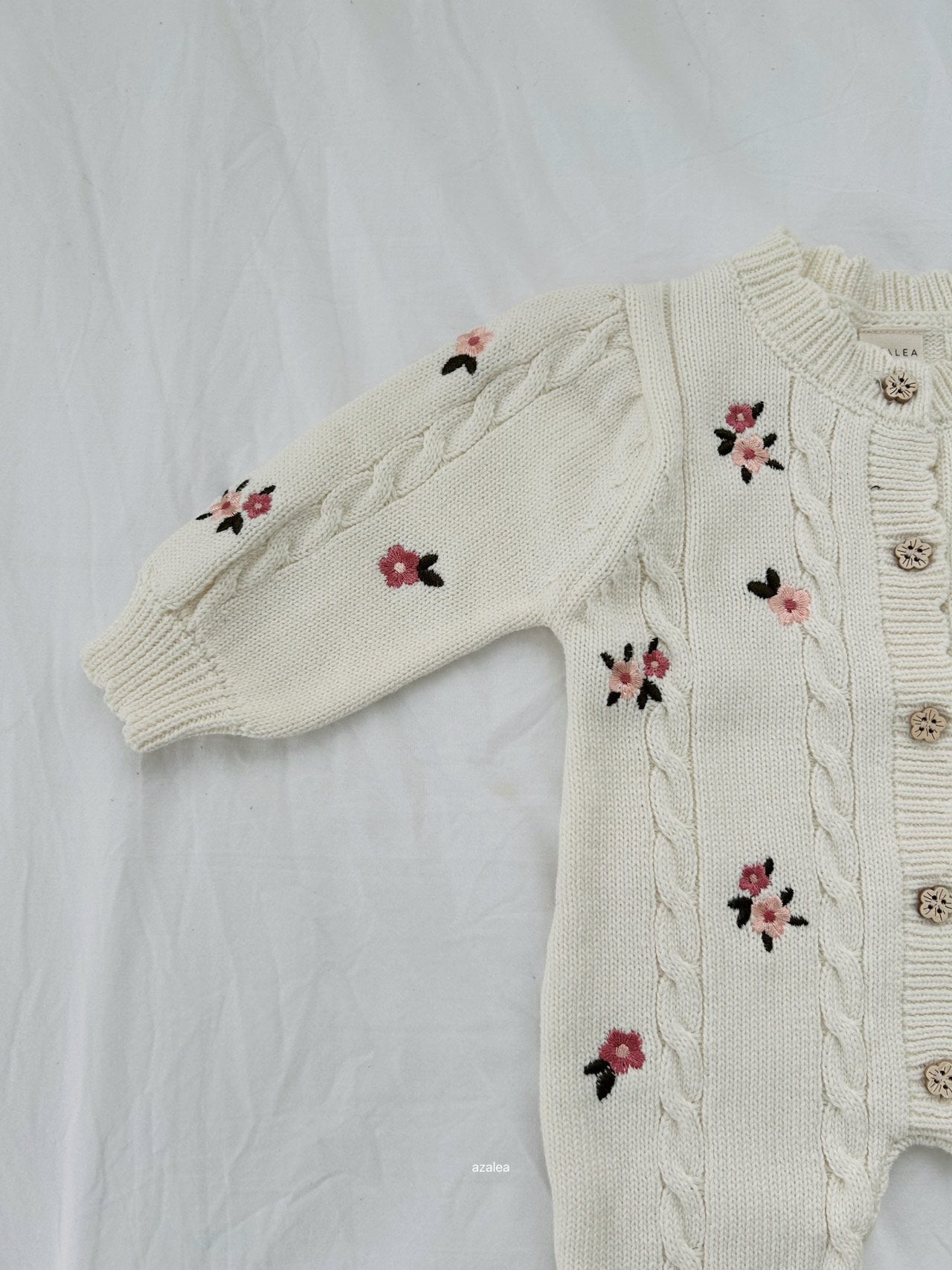 ［azalea］Love flower knit suit (baby)