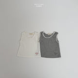 ［LINDO］Rib lace sleeveless tee