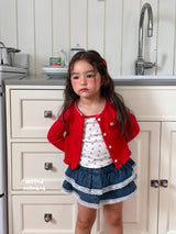 ［second moment］Cherry cardigan & camisole set