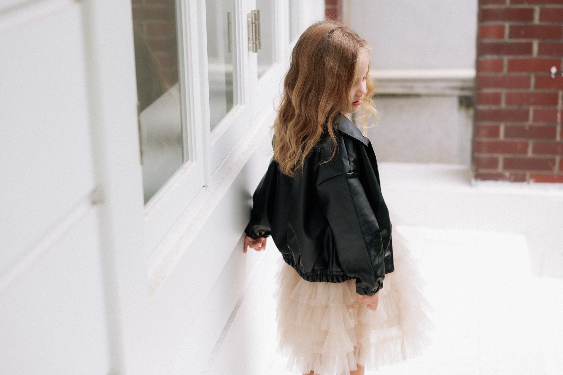 ［azalea］Pie leather jacket (kids)