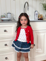 ［second moment］Cherry cardigan & camisole set